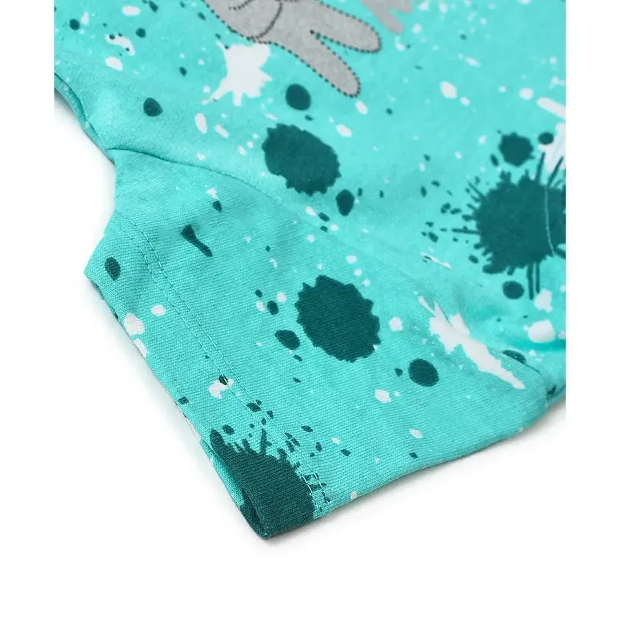 Kids Printed Hoodie & Shorts Set