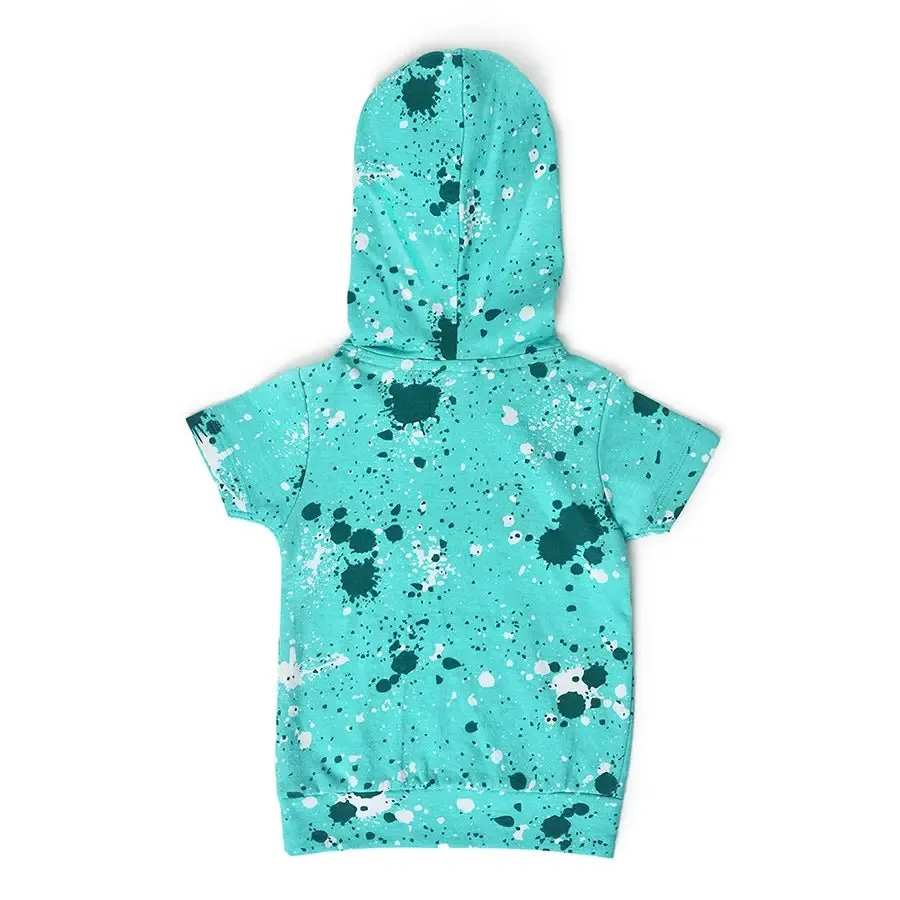 Kids Printed Hoodie & Shorts Set