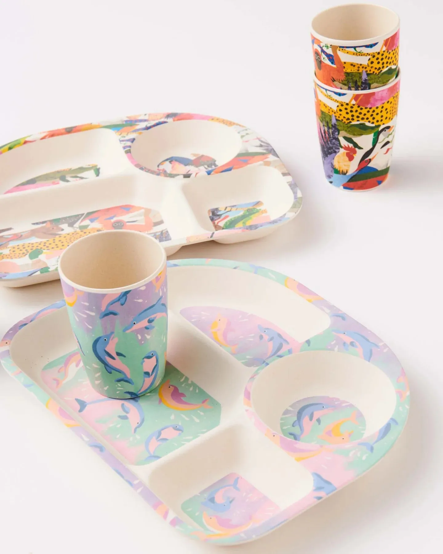 Kip & Co All Creatures Great & Small Kids Cup 2P Set