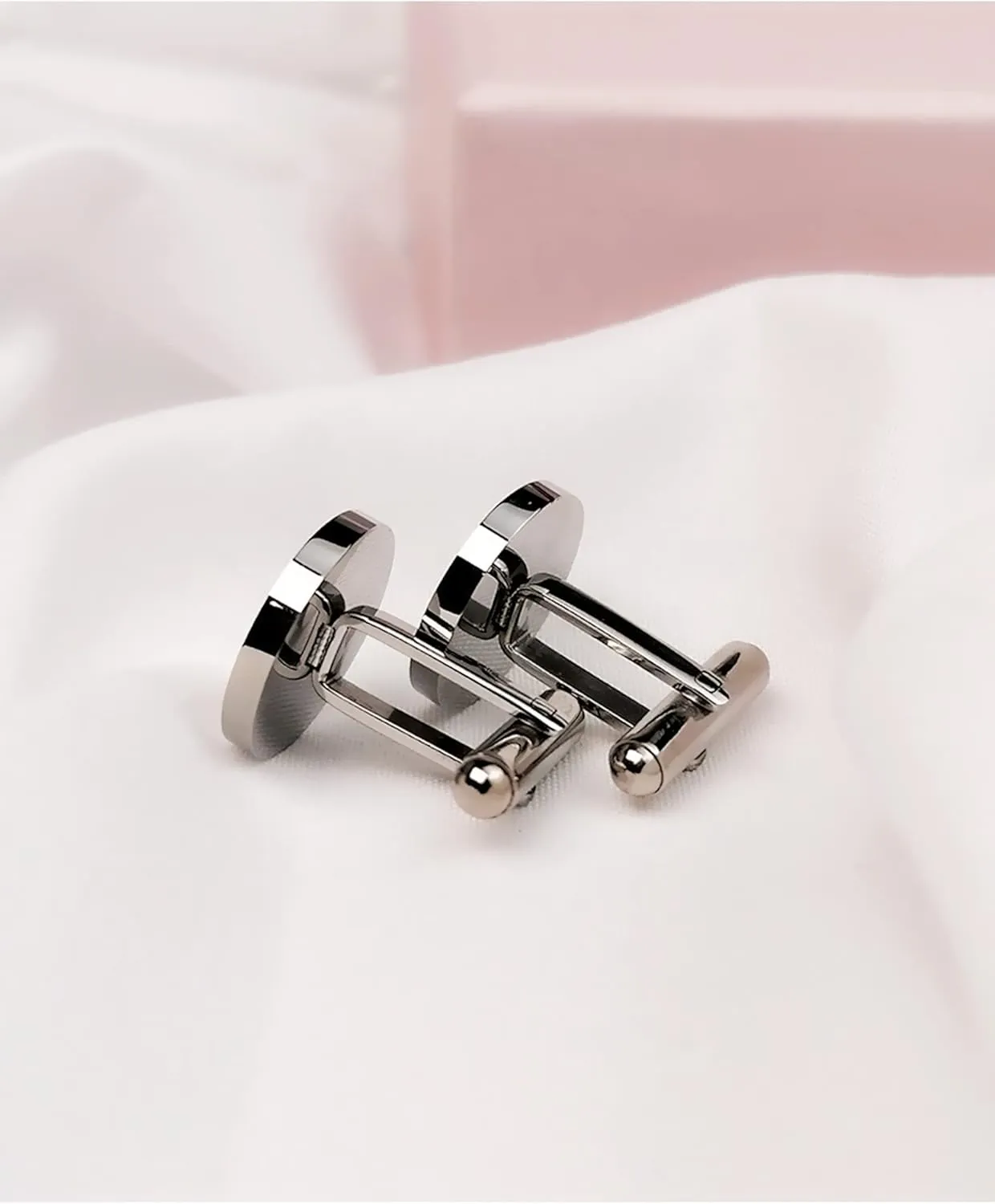 Kooer Personalized Engraved Cuff Links Tie Clip Set Custom Engrave Phrase Wedding Cufflinks Jewelry Gift for Father Dad Of all the Walks We've taken This one is my Favorite