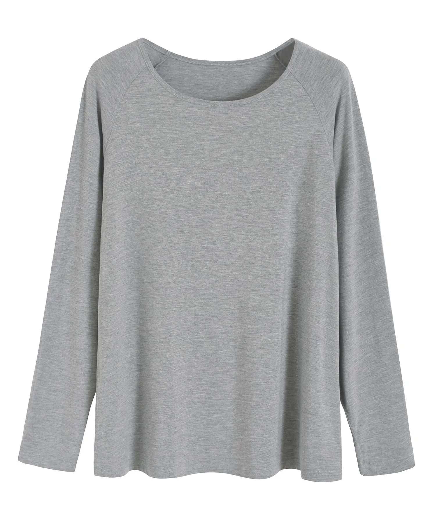 Latuza Women's Bamboo Viscose Pajamas Top Long Sleeves Sleep Shirt