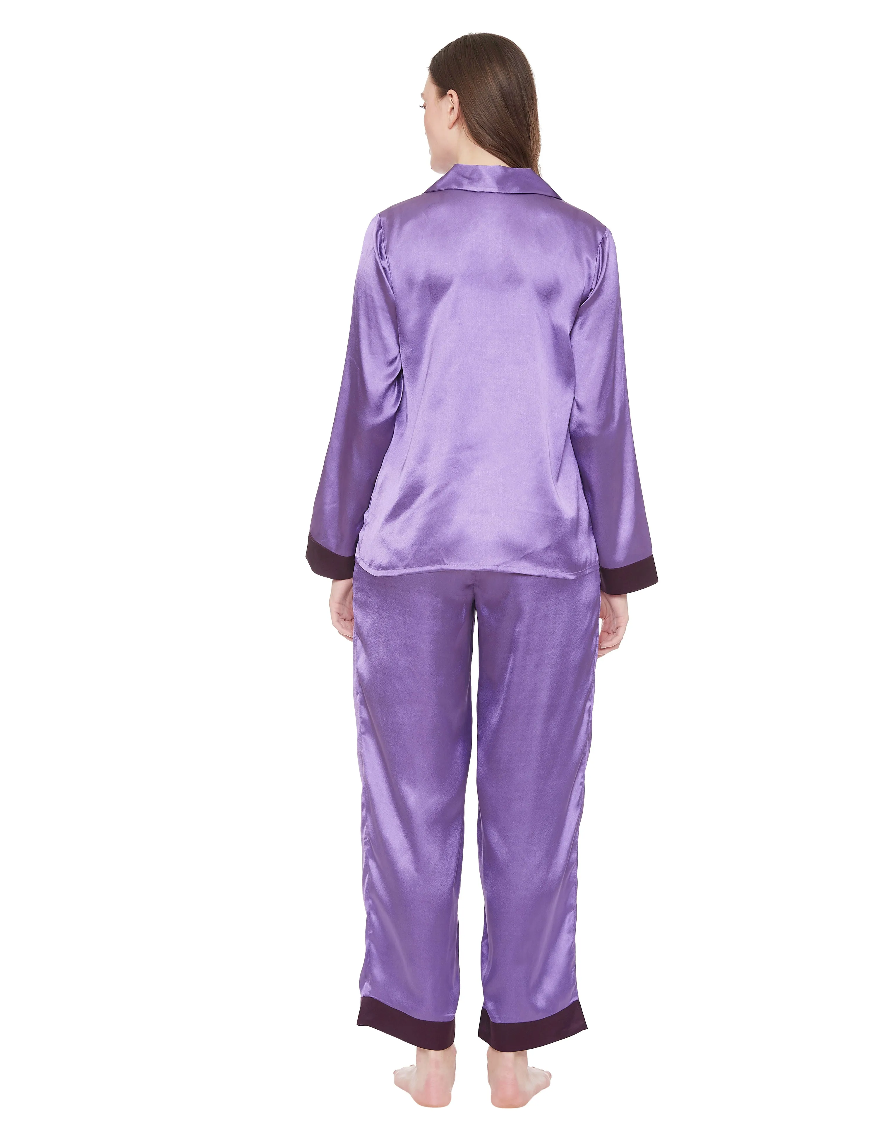 Lauren Satin Color Block Pajama Set