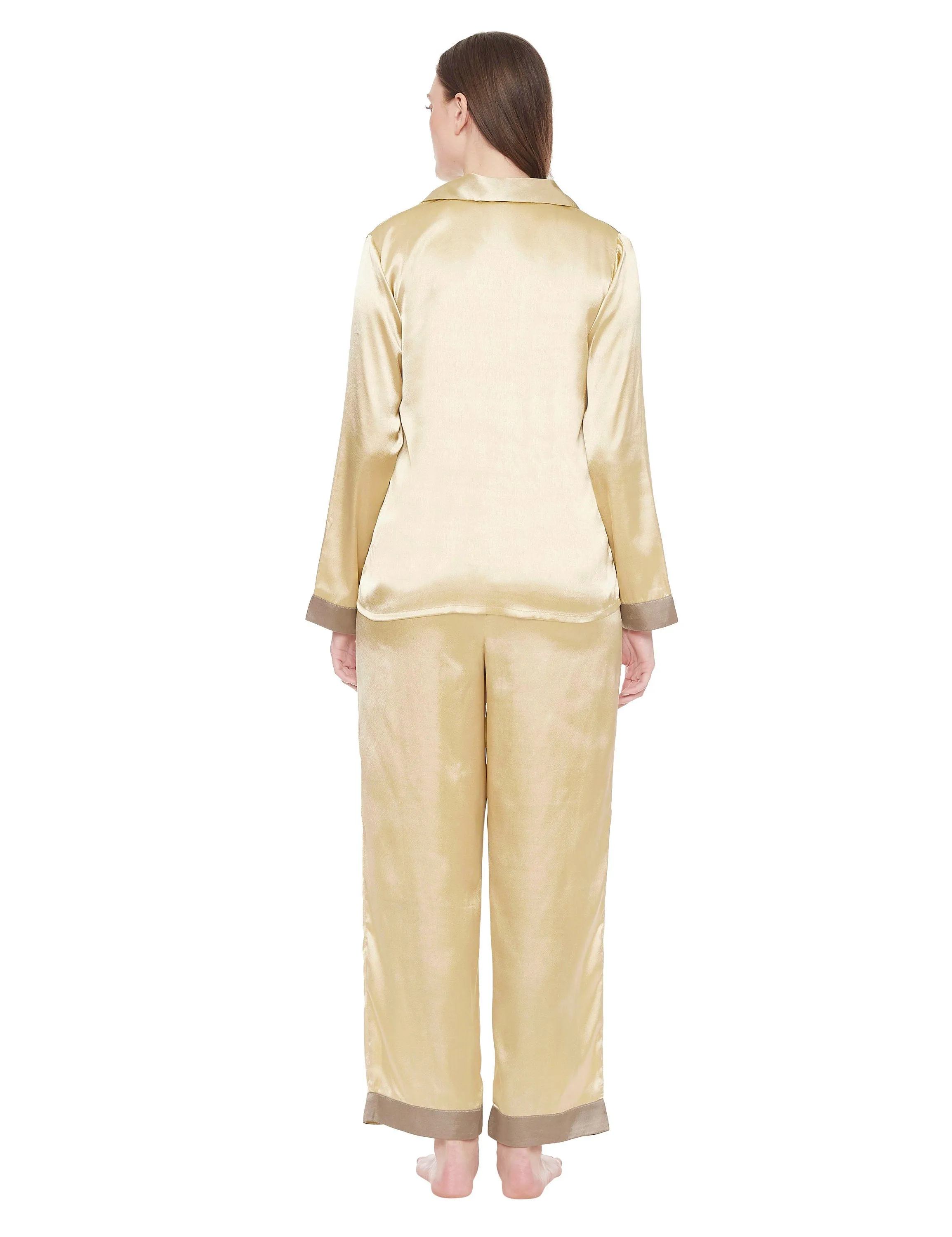 Lauren Satin Color Block Pajama Set