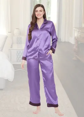 Lauren Satin Color Block Pajama Set