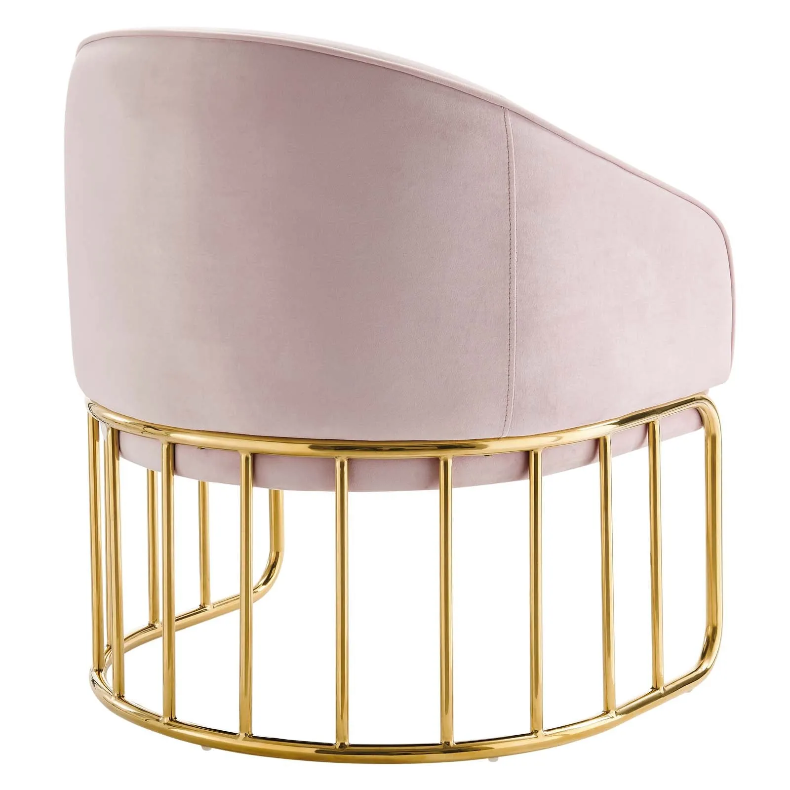 Legacy Performance Velvet Armchair Pink EEI-5025-PNK