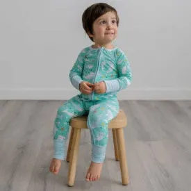 Little Sleepies - Shark Soiree Bamboo Viscose Zippy 0-3 months