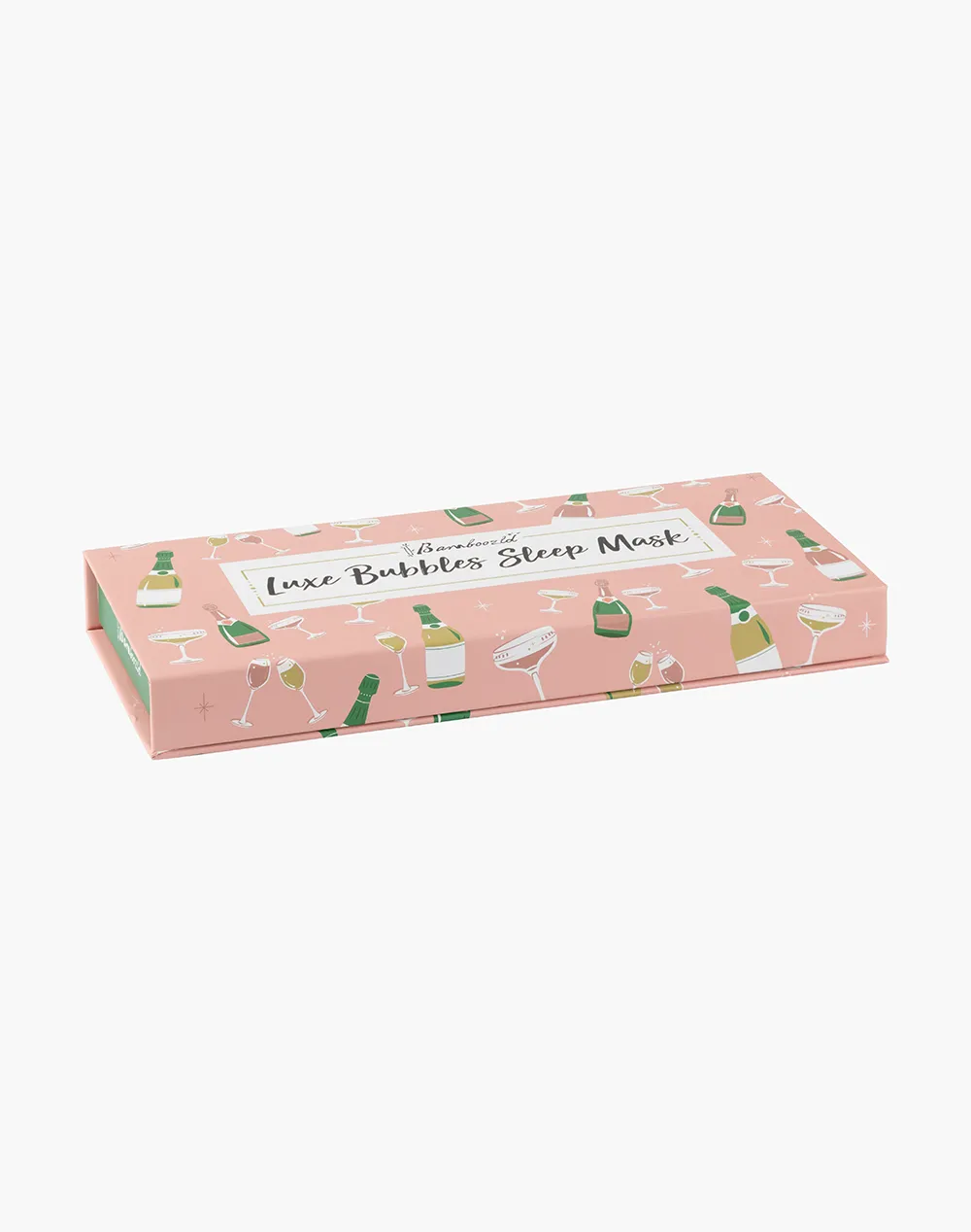 LUXE BAMBOO JERSEY CHAMPAGNE BUBBLES SLEEP MASK