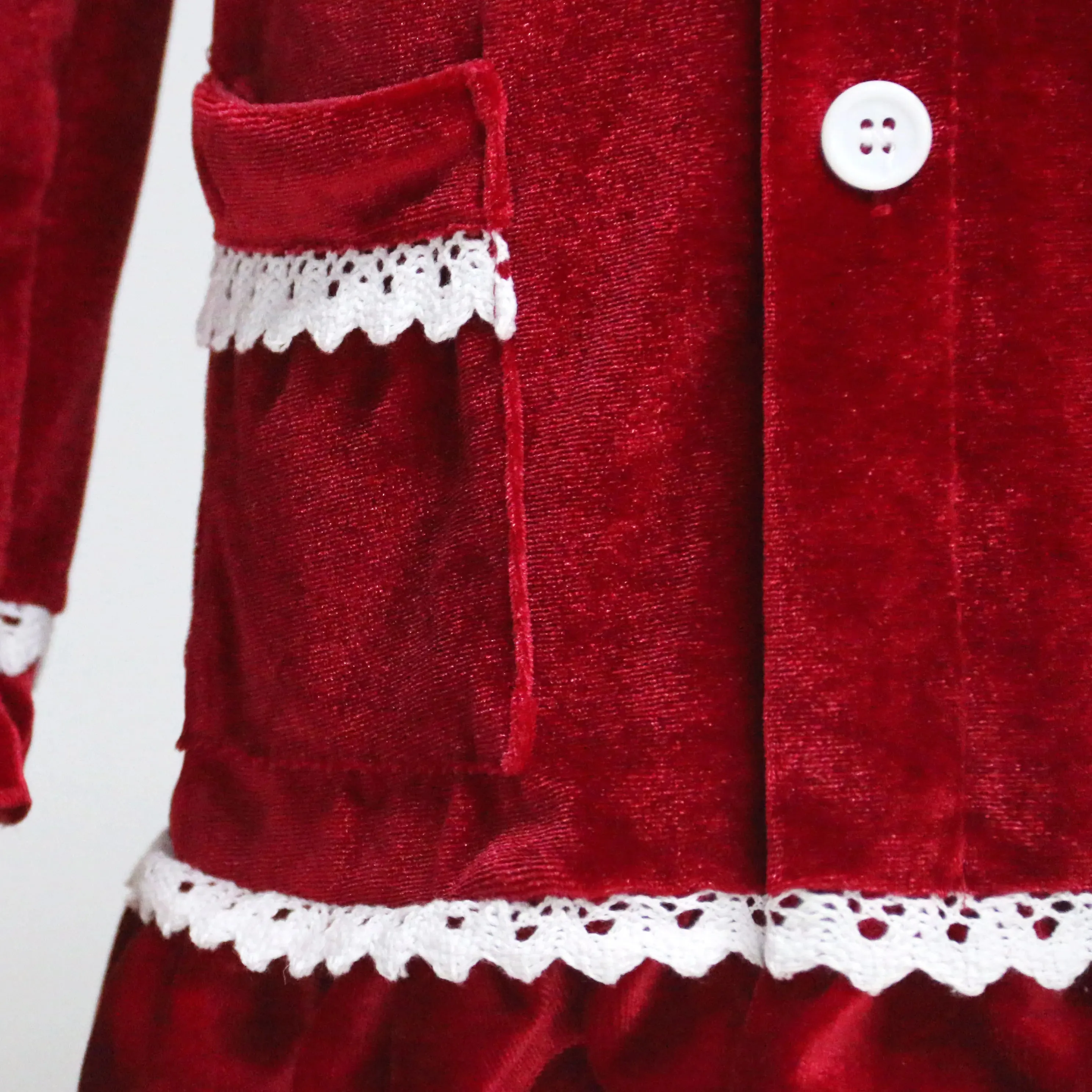 Luxury Velevt Christmas Family Pajamas Sets