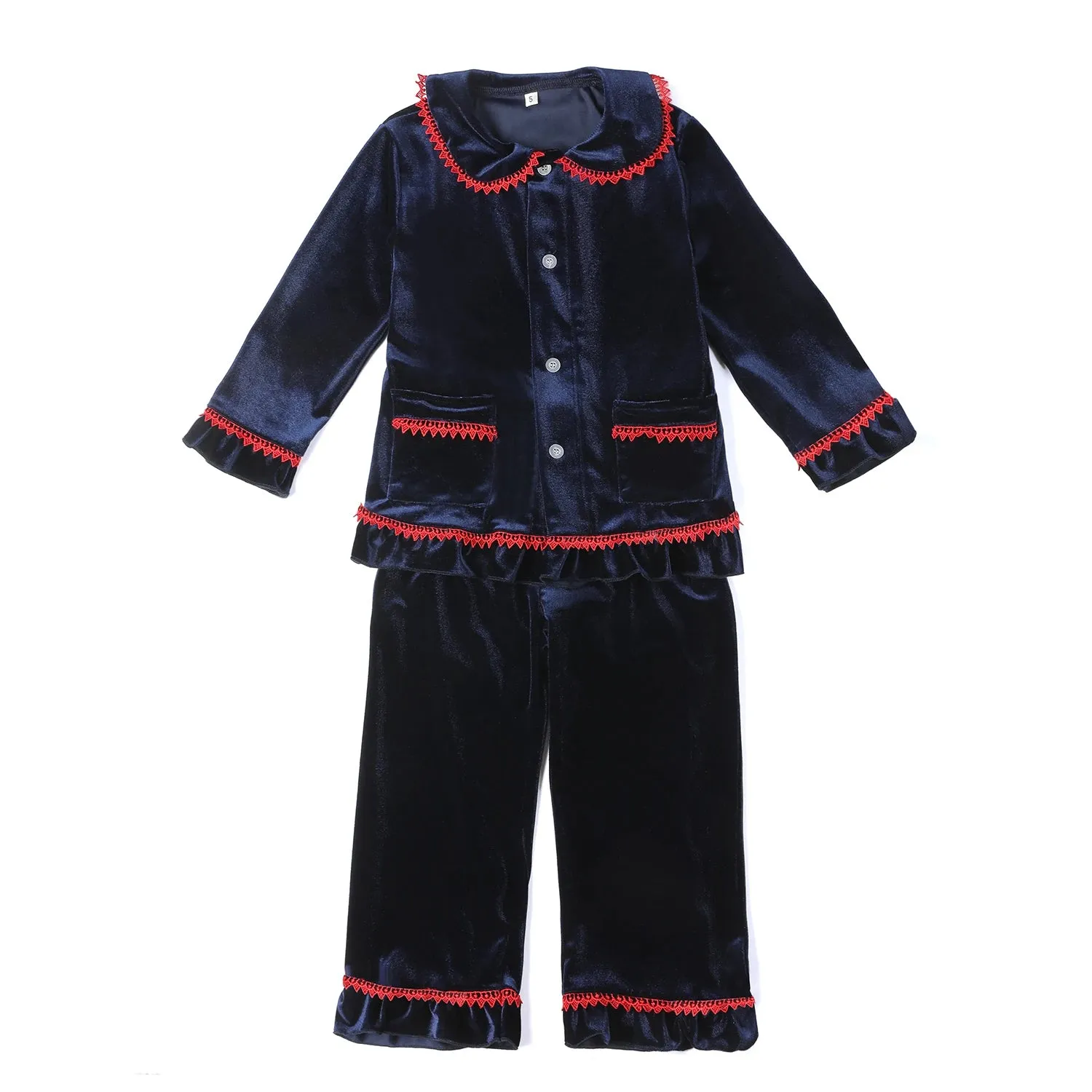 Luxury Velevt Christmas Family Pajamas Sets
