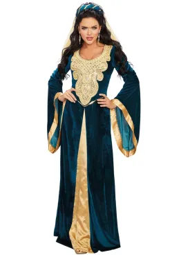 Medieval Maiden Womens Deluxe Dress Up Costume