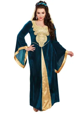 Medieval Maiden Womens Deluxe Plus Size Costume