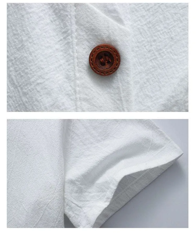Men's Imitation Cotton And Linen Short Sleeved T-Shirt and Shorts Outfit Set