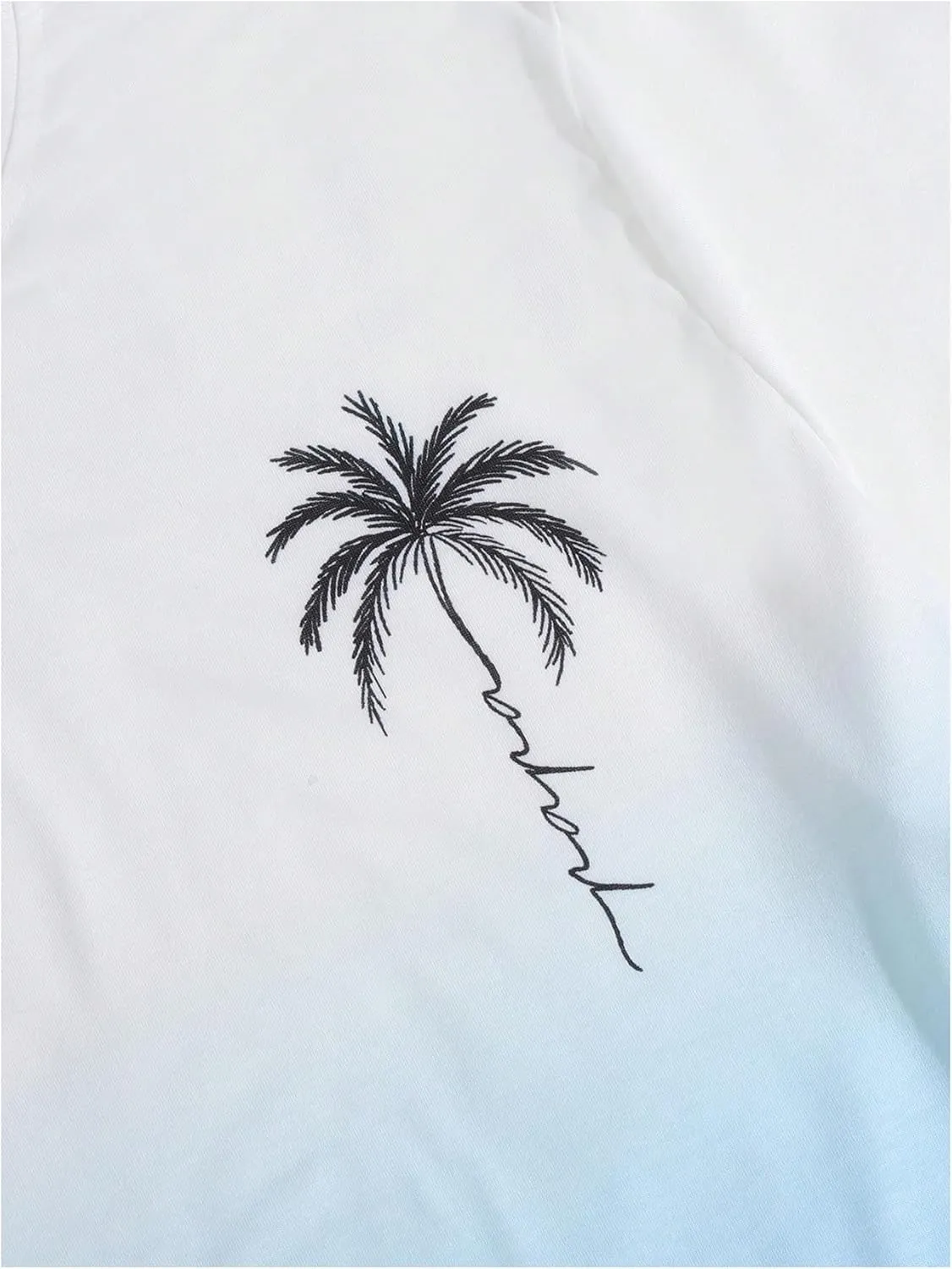 Men's Short Sets 2 Piece Outfits Tropical Graphic Tees and Shorts Sets Beach Vacation Outfits