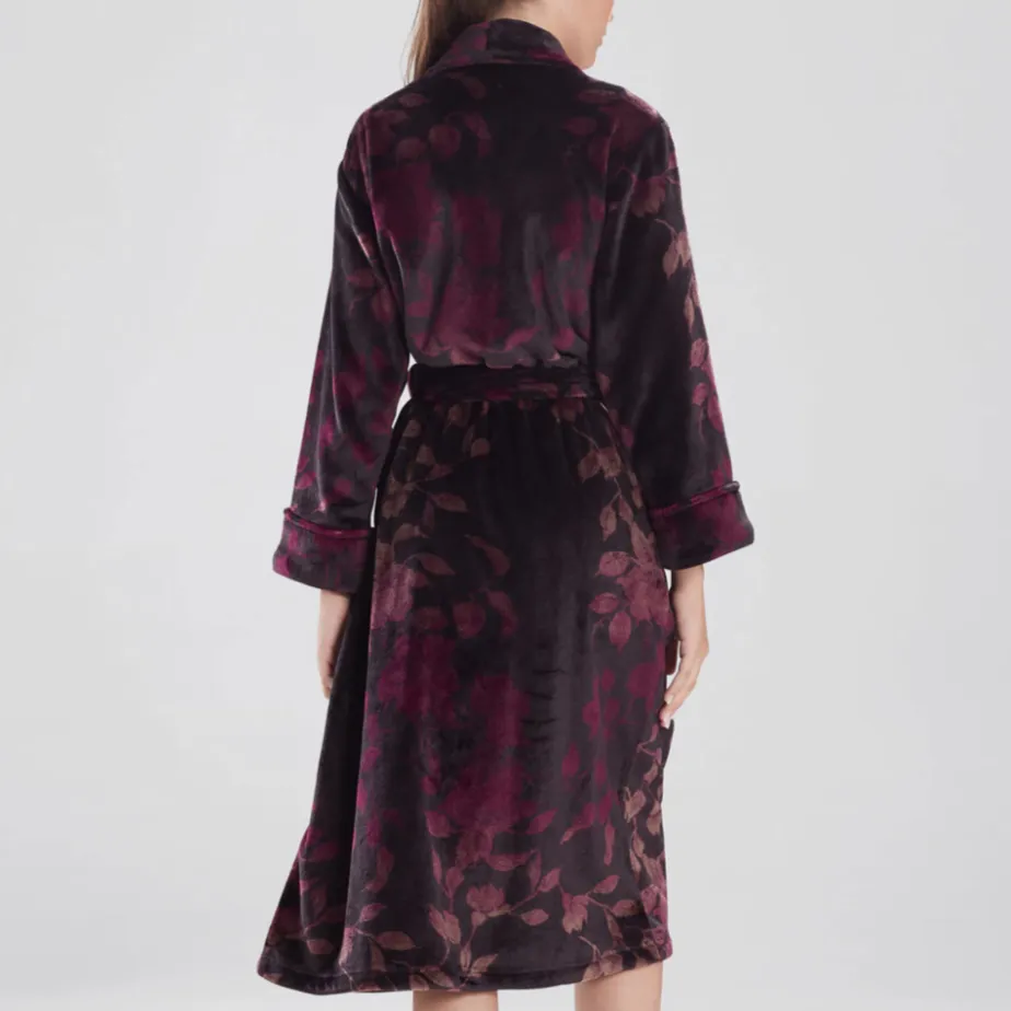NATORI LC4049 CASHMERE FLEECE OMBRE PETAL ROBE