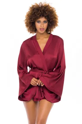 Oh La La Cheri Mirielle Wide Sleeves Short Robe
