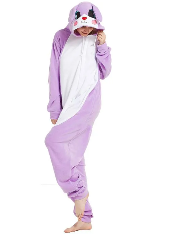 PURPLE RABBIT ANIMAL PAJAMA KIGURUMI CARTOON