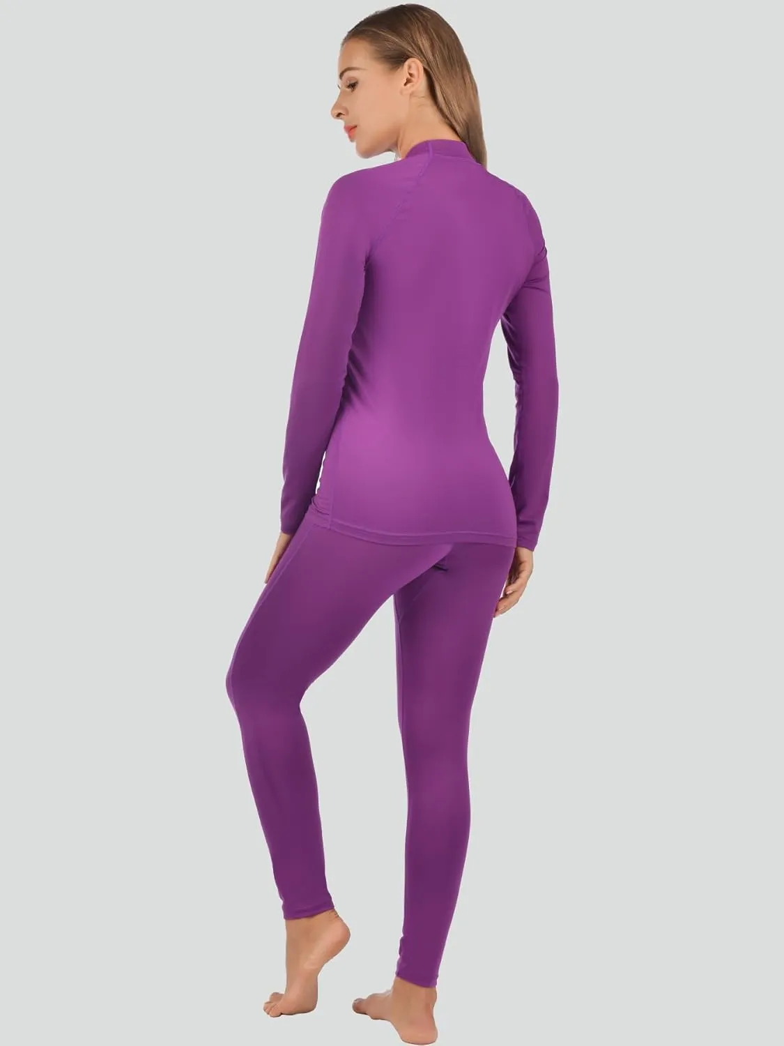 qualidyne Thermal Underwear for Women Long Johns Ultra-Soft Base Layer Pajama Set Winter Cold Weather Top and Bottom