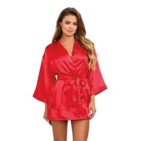 Robe, Chemise, Padded Hanger - Large - Red