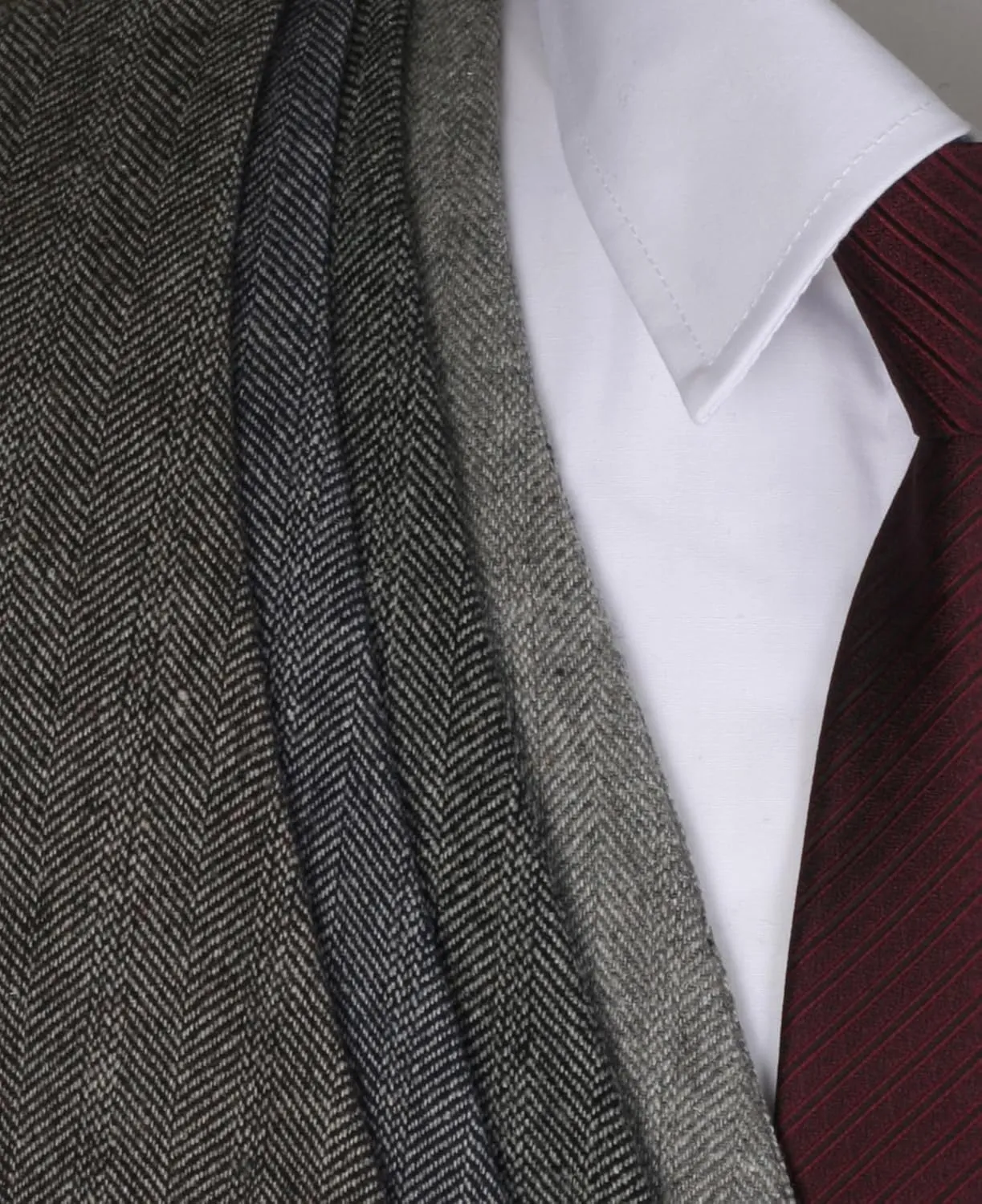 Ruth&Boaz 2Pockets 5Buttons Wool Herringbone Tweed Business Suit Vest