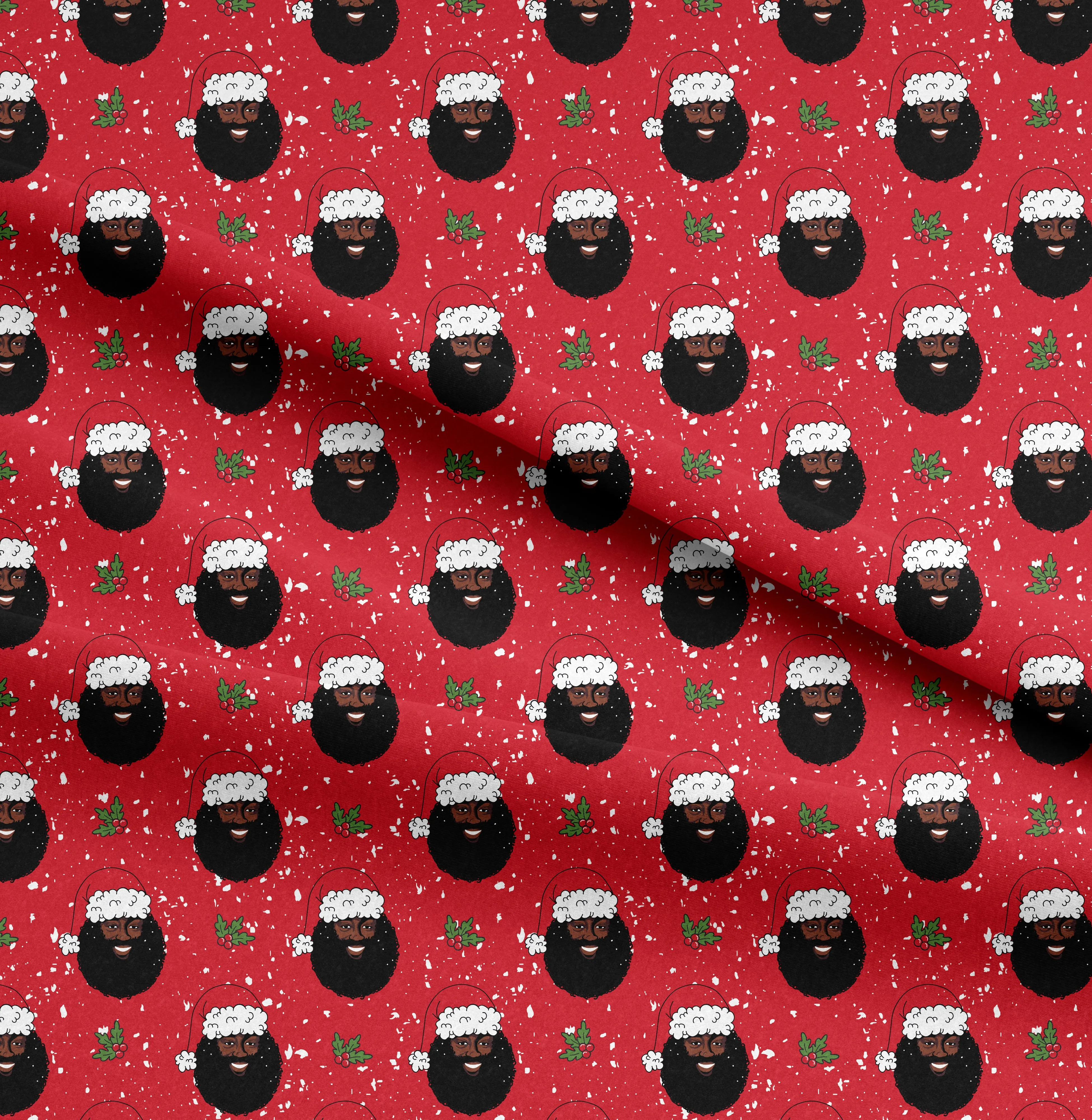 Santa Claus Is A Black Man Kids' Pajama Set