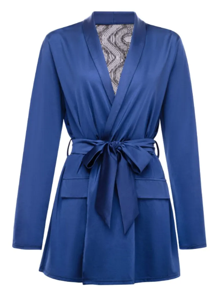 Saskia Satin And Lace Robe
