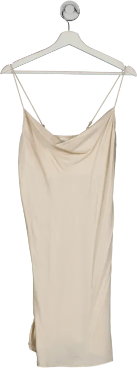Skin Nude Satin Mini Slip Dress UK S