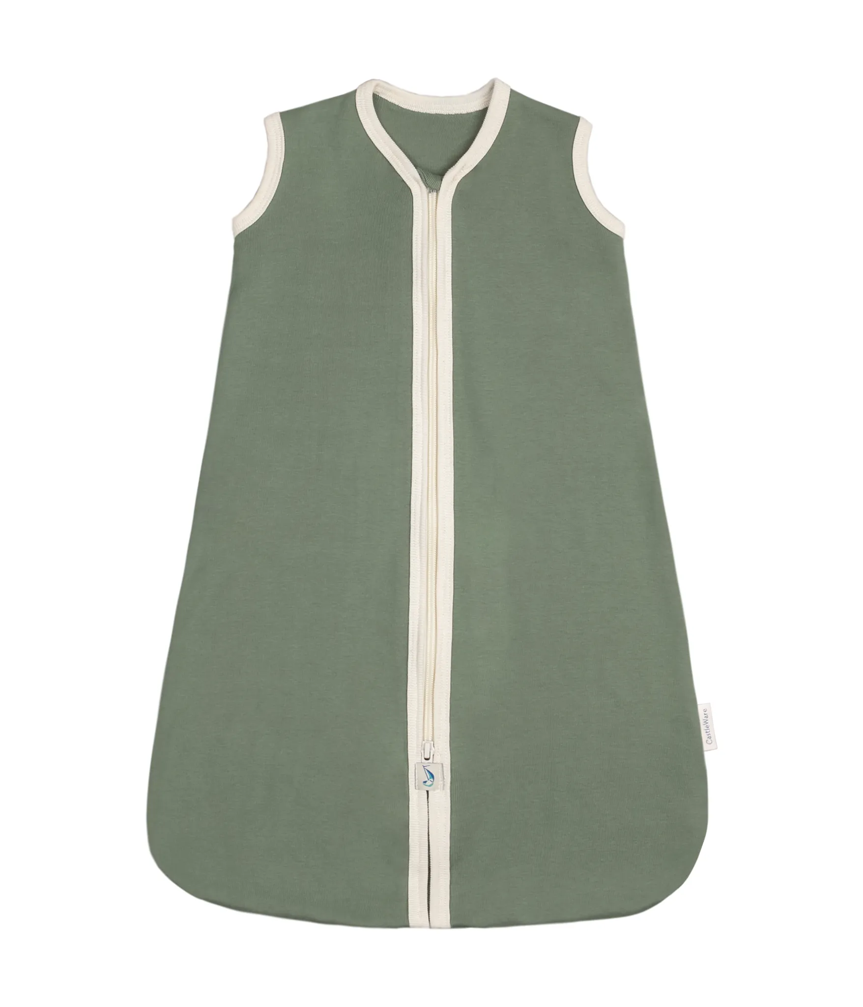 Sleeveless Organic Cotton Rib Knit Sleeper Bag TOG 1.5