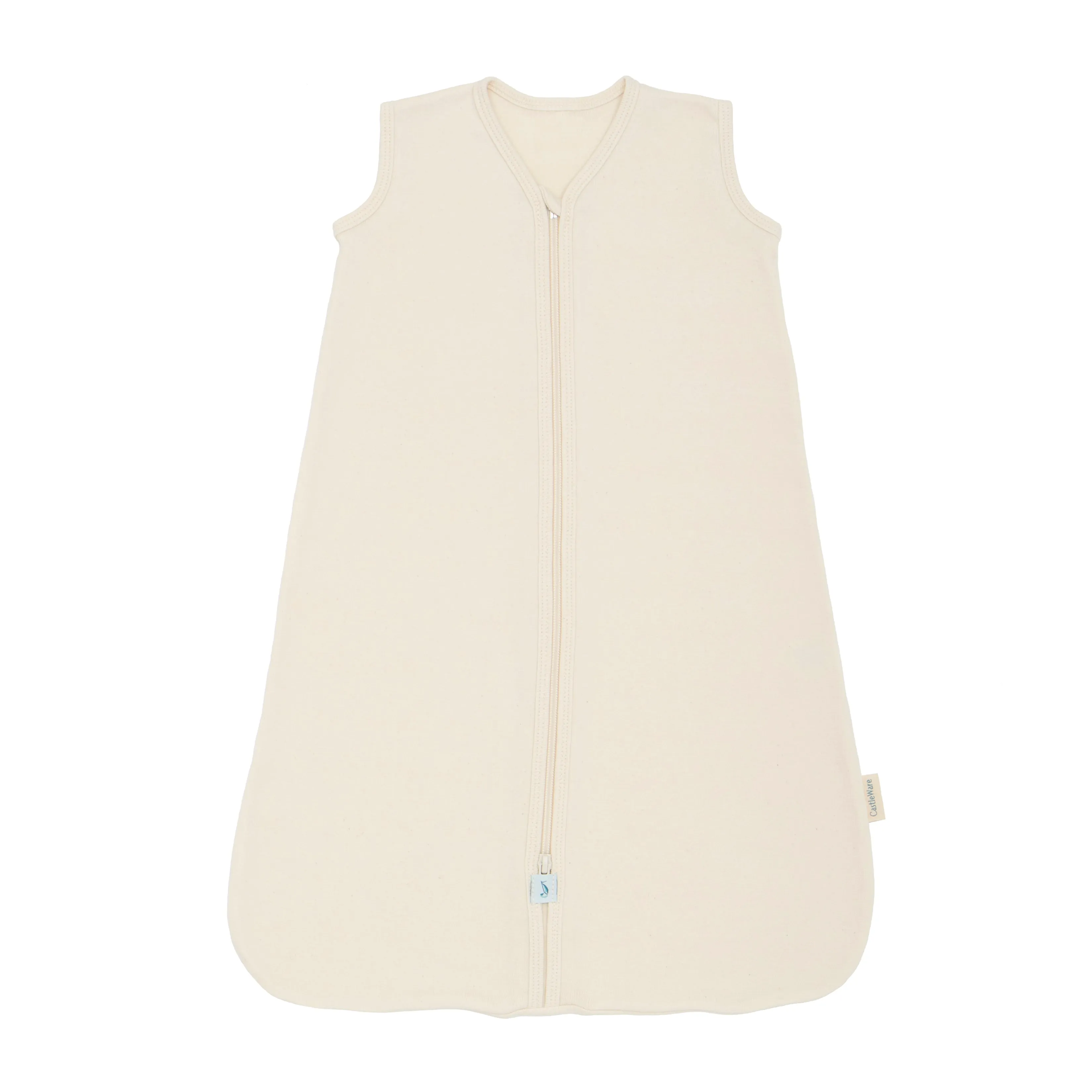 Sleeveless Organic Cotton Rib Knit Sleeper Bag TOG 1.5
