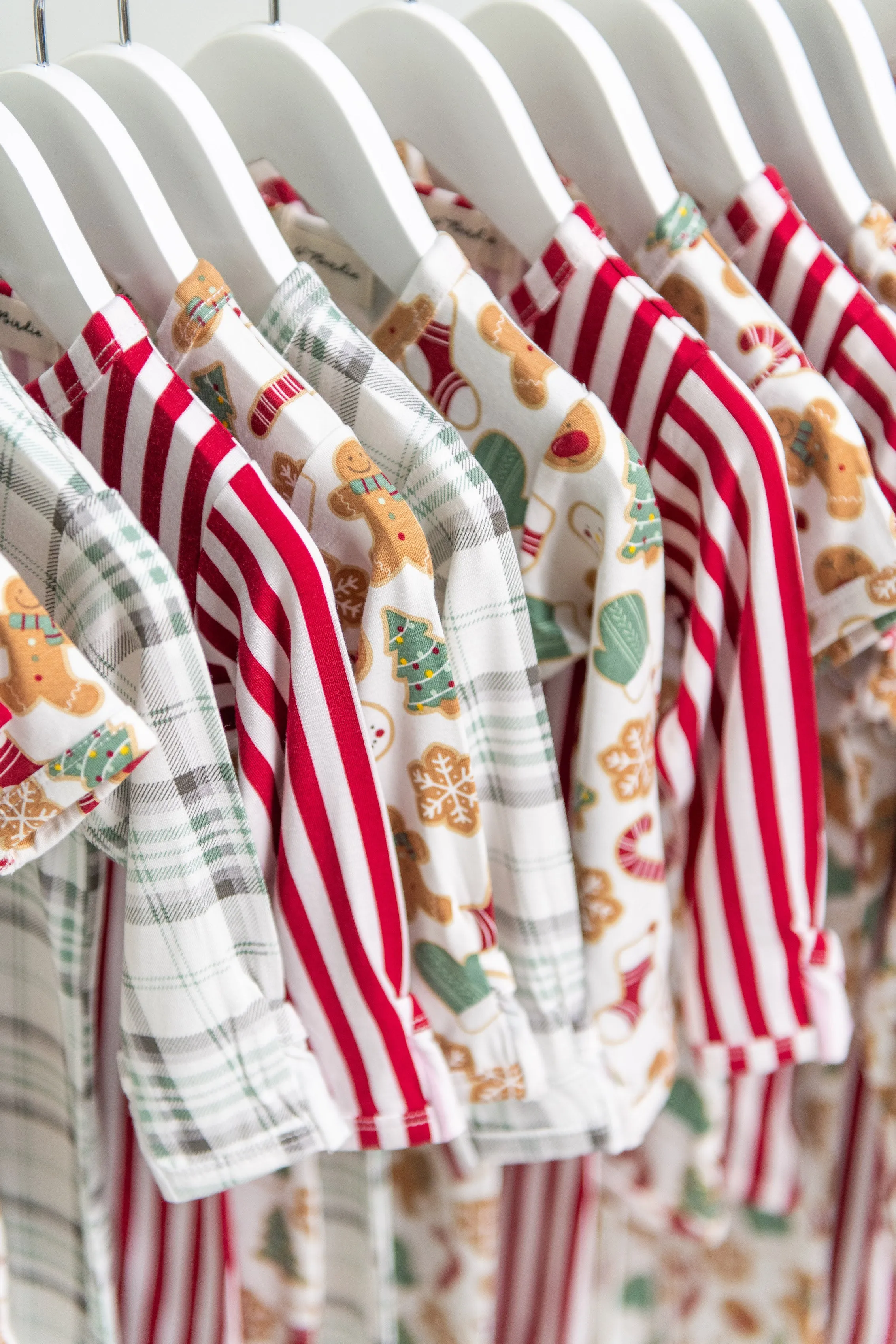 SS Zipper Romper - CANDY CANE