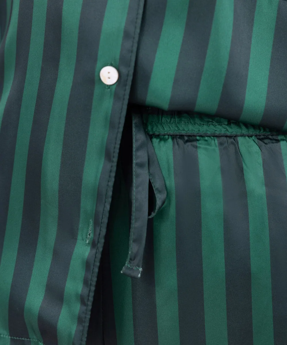 Striped Silky PJ Set