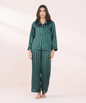 Striped Silky PJ Set