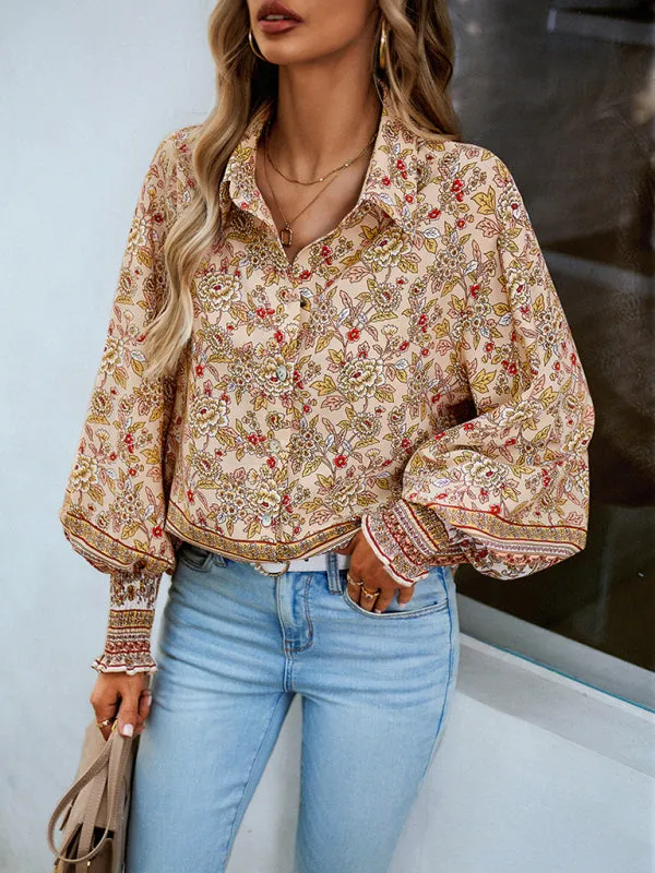 TEEK - Floral Frenzy Vacation Long Sleeve Top