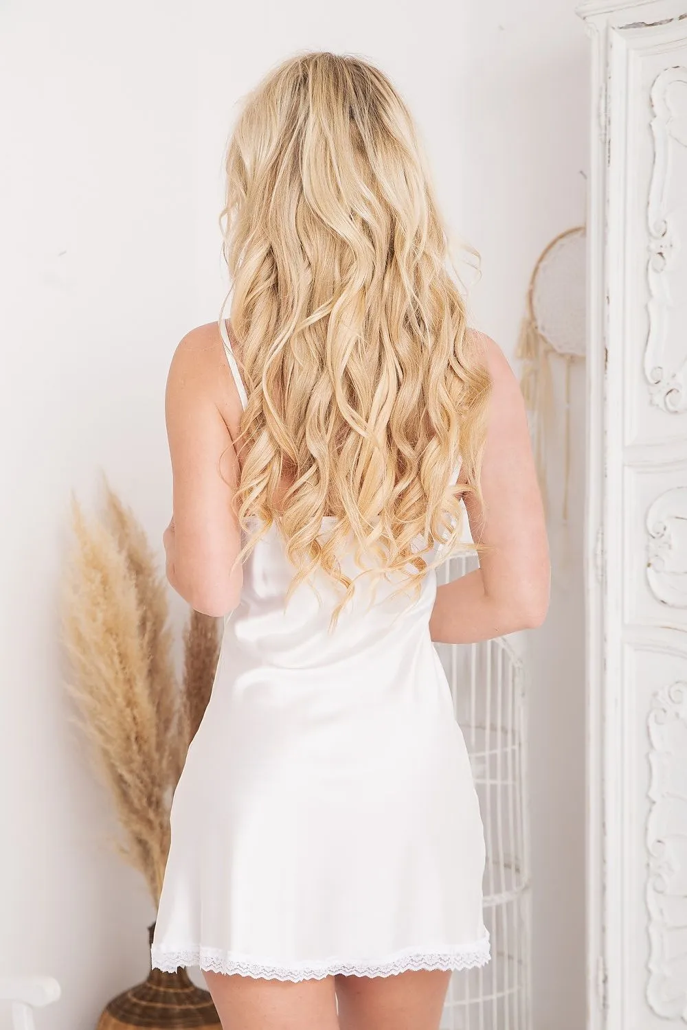 TEEK - Lace Trim Tank Nightgown