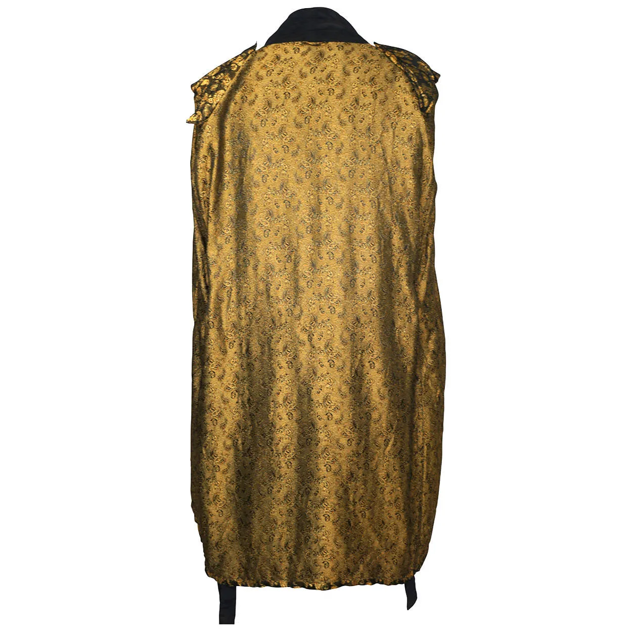 Vintage 1950s Mens Dressing Gown Gold Paisley Ptn Lounge Ease by Manhattan M L