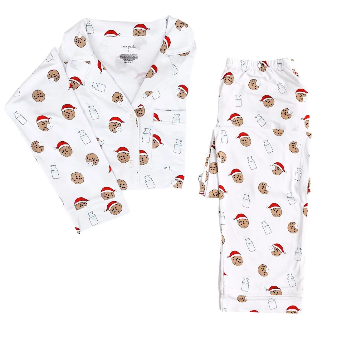 Women's Long Sleeve Pajama Set in Cookie Craze Christmas Edition