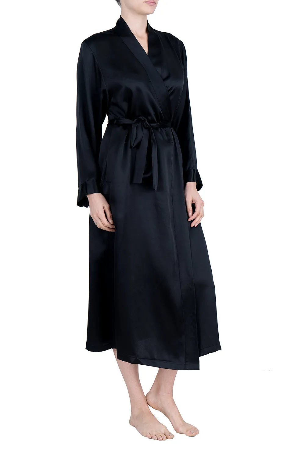 Women's Silk Sleepwear 100% Silk Long Robe