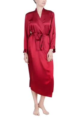 Women's Silk Sleepwear 100% Silk Long Robe
