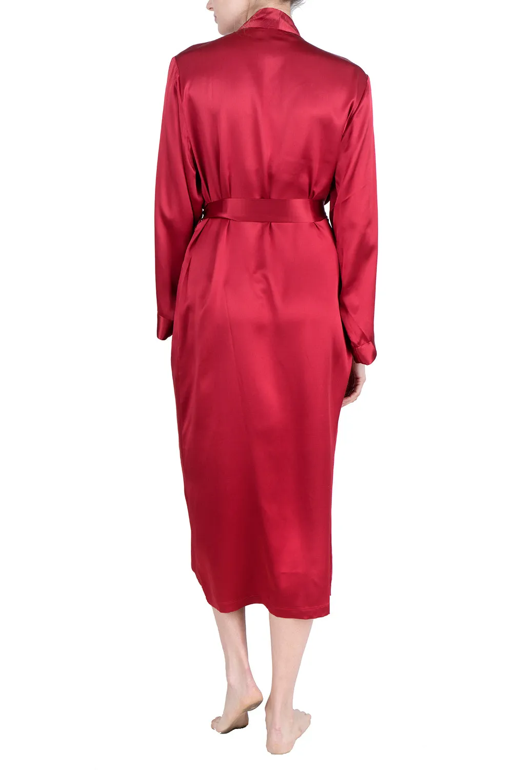Women's Silk Sleepwear 100% Silk Long Robe