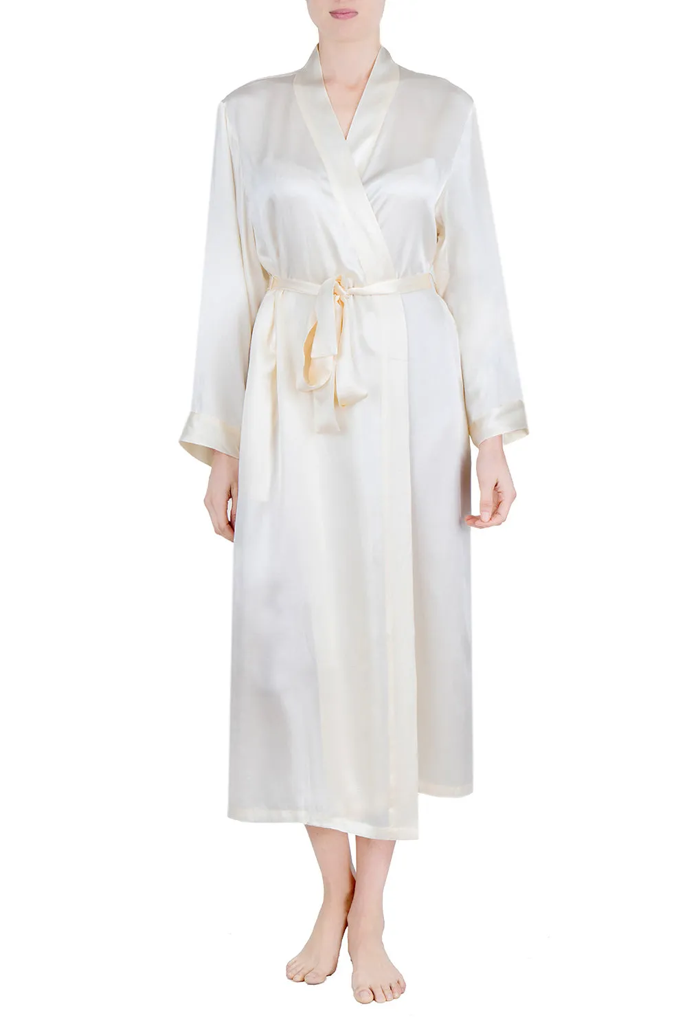 Women's Silk Sleepwear 100% Silk Long Robe