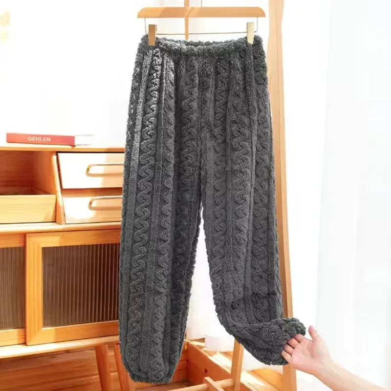 Women’s Warm Velvet Fleece 2-Piece Set - Cozy Pullover & Pants