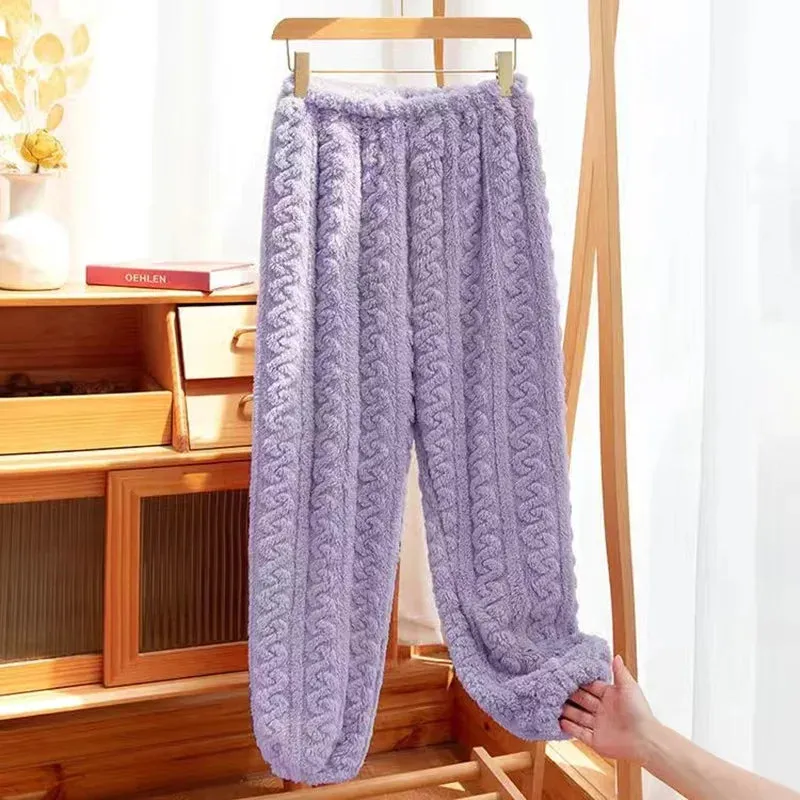 Women’s Warm Velvet Fleece 2-Piece Set - Cozy Pullover & Pants